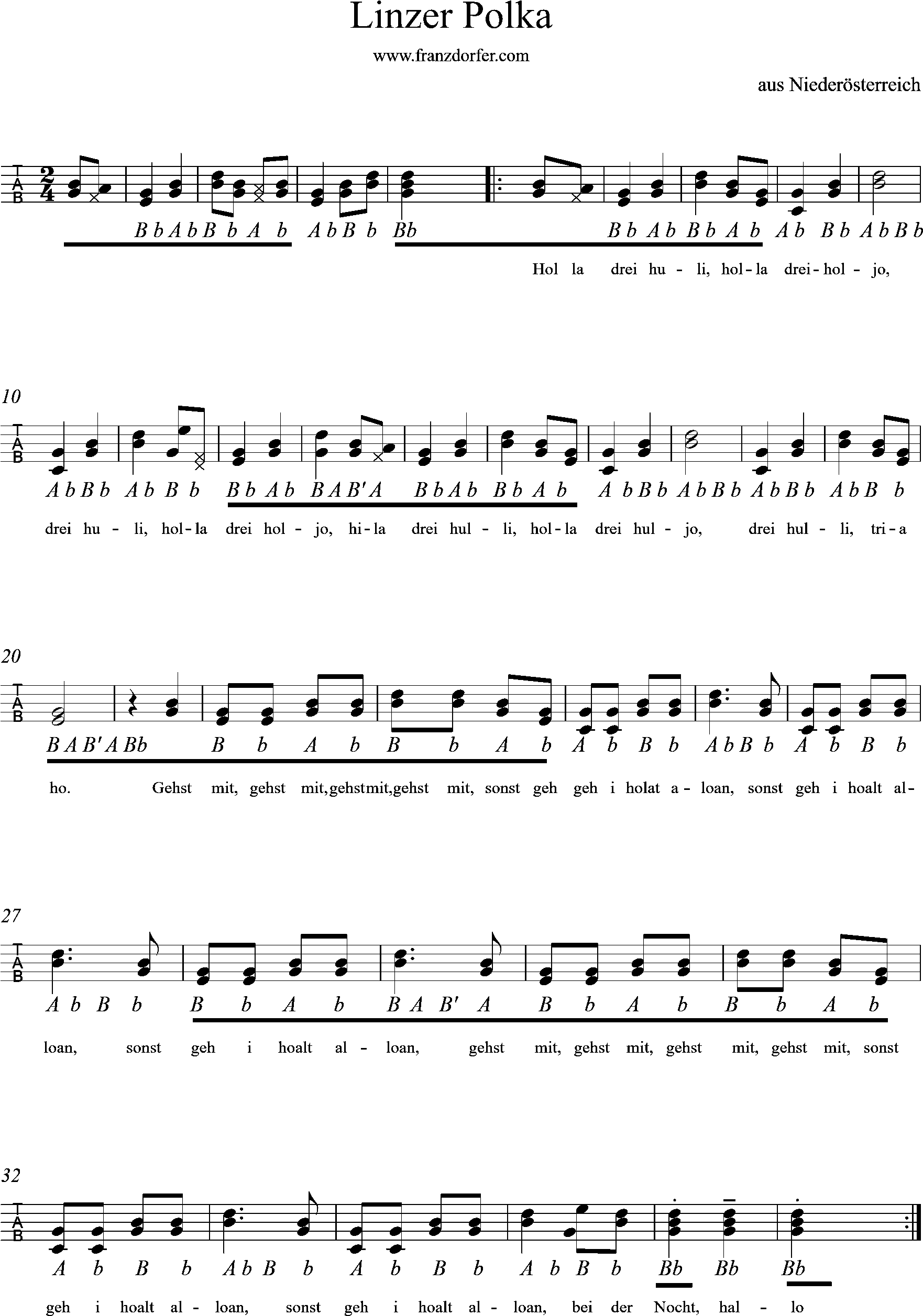 Steirische lernen - linzer Polka
